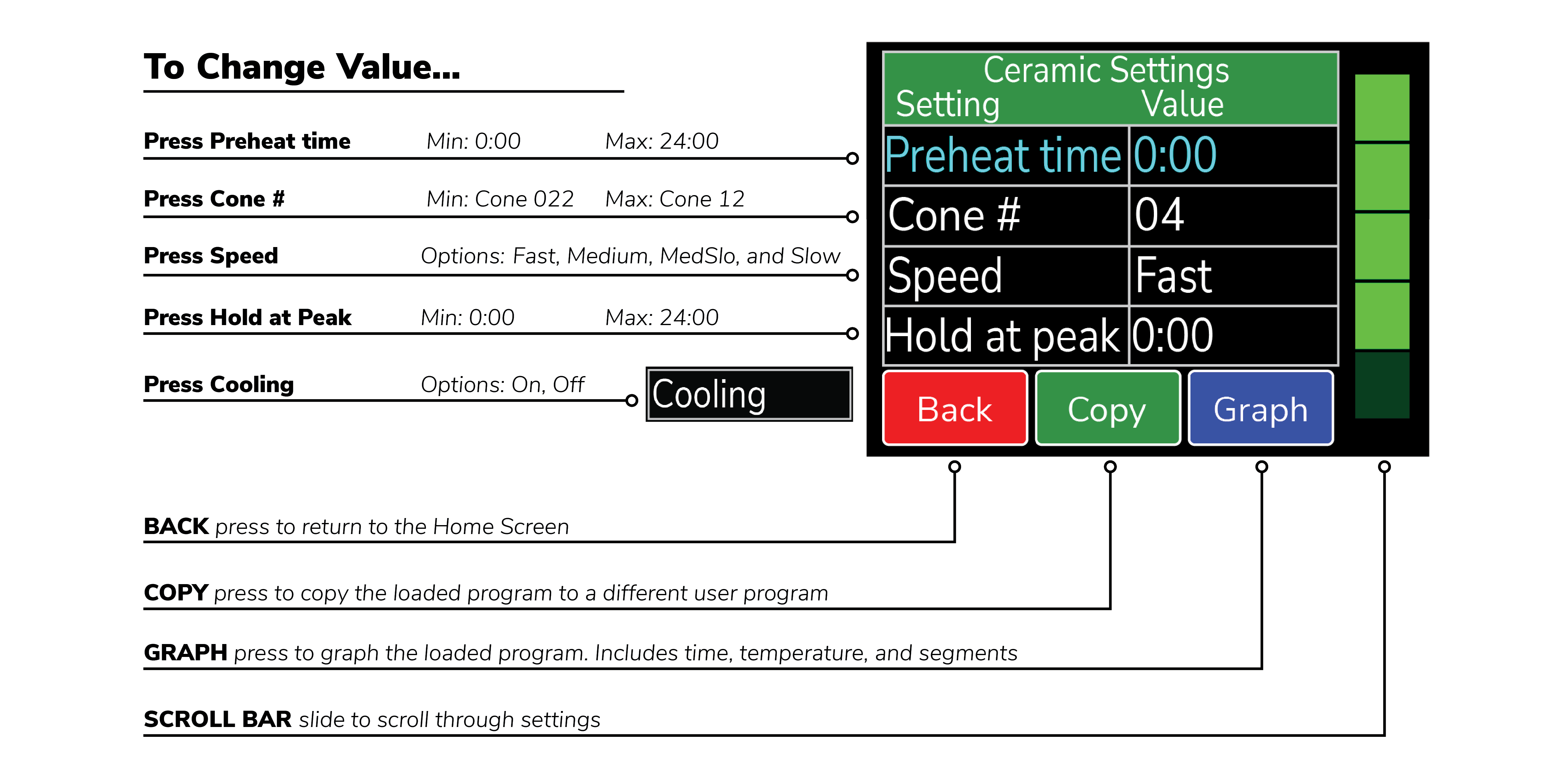 ceramic settings sample